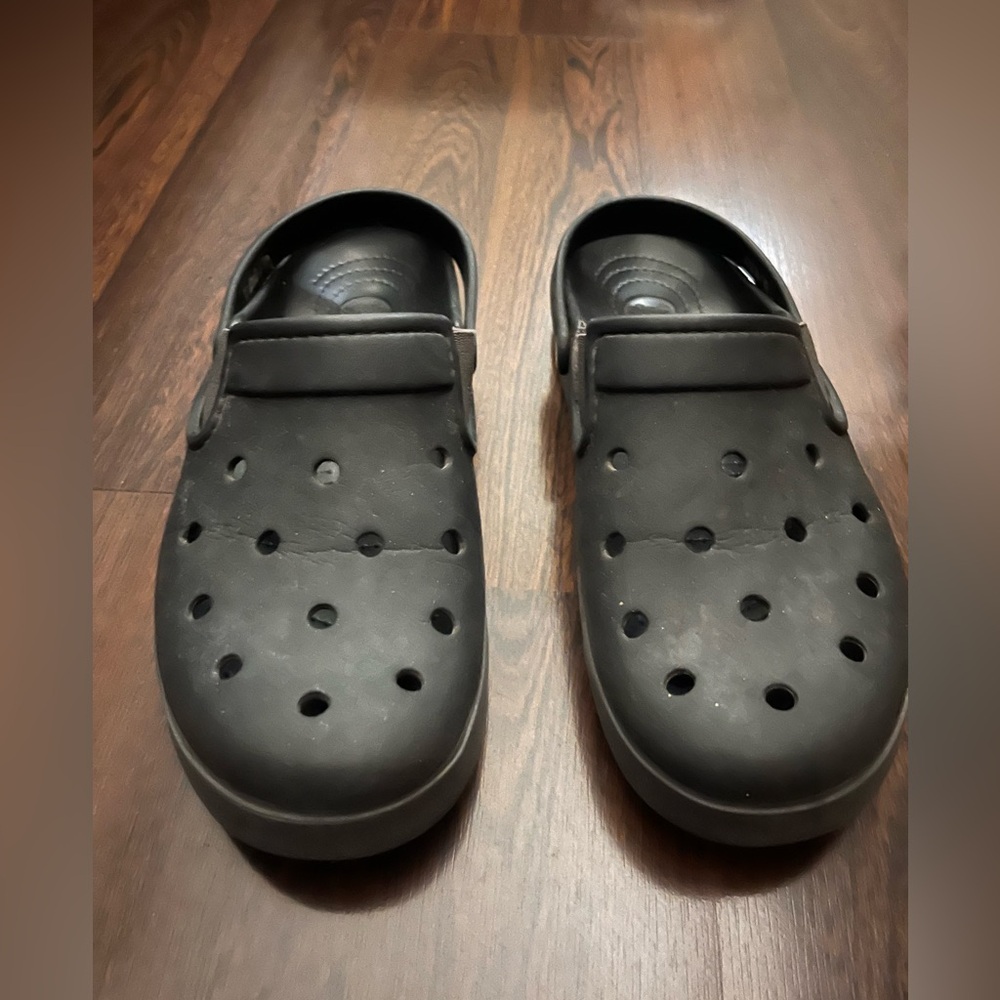 Crocs Black Clogs, size 10US mens